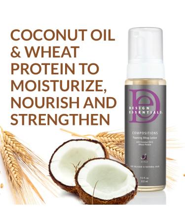 Design Essentials Compositions Foaming Wrap Lotion for Relaxed & Natural Hair 7.5 Ounce - Buy Online on GoSupps.com
