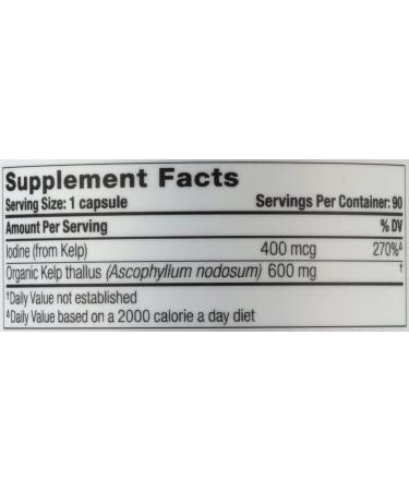 OREGONS Wild Harvest Kelp 90 CT - Natural Source of Iodine and Minerals - Buy Online on GoSupps.com