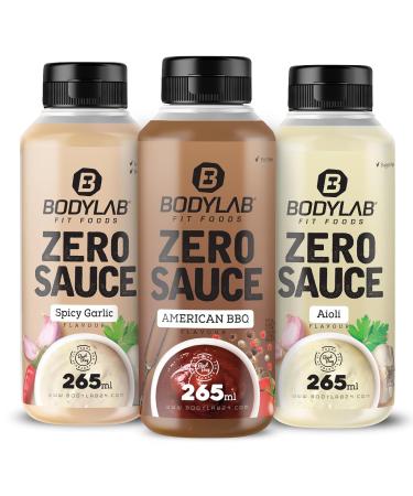 BODYLAB24 Zero Sauce Aioli 265ml - Low-Calorie Fat & Sugar Reduced Dressing for Healthy Eating | Perfect for Dishes & Diets - Buy Online on GoSupps.com