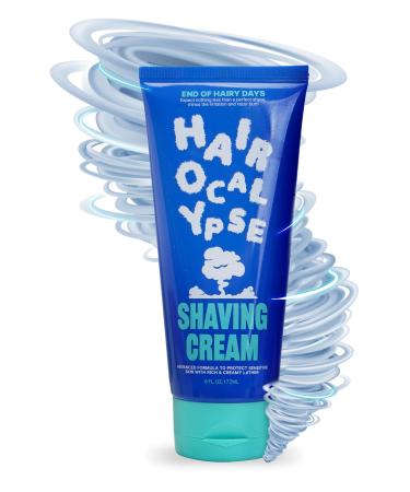 Value-Pack Hairocalypse Shaving Cream w/Rich Lather for the Smoothest Shave No More Nicks & Razor Burns | Foamy Menthol Shave Cream for All Skin Types | Sensitive Skin Shaving Cream 6 fl. oz