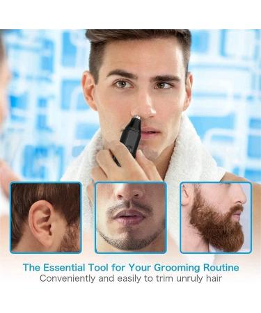 Buy Electric Nose Hair Trimmer for Men - 360 Rotating Painless Dual Edge Blades Waterproof Mute Motor - International Shipping Available - Buy Online on GoSupps.com