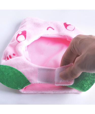 Cute Cat Costume Fruit Shape Funny Pet Costume Soft Washable Pet Christmas Costume Puppy Party Costume Accessory Headwear Pink - Buy Online on GoSupps.com