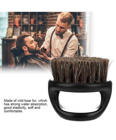 Premium Wild Boar Fur Shaving Brush for Men | Beard & Mustache Trimming Tool | Ideal for Daily Shaving Routine - Black Handle - Buy Online on GoSupps.com