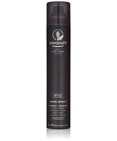 Paul Mitchell Awapuhi Wild Ginger Shine Spray  Conditions + Adds Luminosity  For All Hair Types Tropical ginger-green tea mango 3.3 Ounce (Pack of 1)