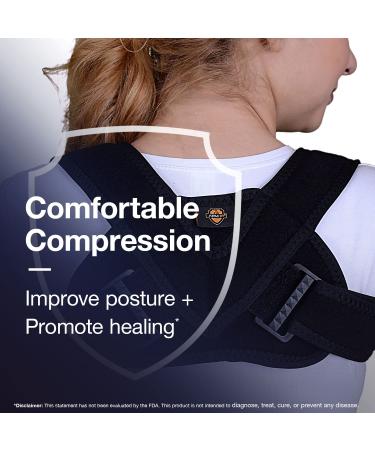 Universal Adjustable Clavicle Support Brace - Posture Correction & Pain Relief for Back Shoulder & Neck - Buy Online on GoSupps.com