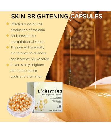 IZBEAUVO Skin Brightening Capsules Vitamin E Capsules For Face Vitamin E Oil For Skin Firming Hydrating Serum Reduce Fine Lines Skin Brightening Anti Wrinkle Face Serum 30 Capsules - Buy Online on GoSupps.com
