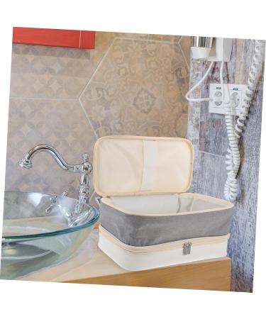 Mikinona Travel Storage Bag Curling Iron Hair Curlers Tote Bag Organizer Hairdryer Toolkit White Hair Dryer - Buy Online on GoSupps.com