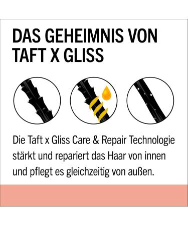 Taft x Gliss Sleeky Smooth Smoothing Cream (150 ml) styling cream for straight hair without a straightener with extra protection against blow-drying and frizz - Buy Online on GoSupps.com