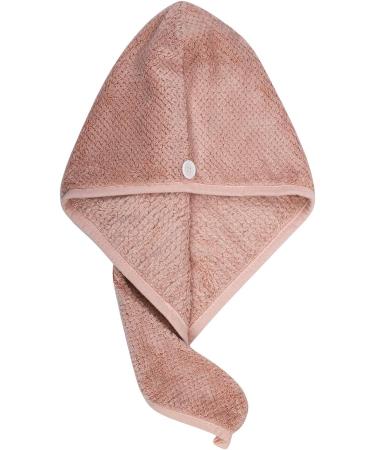 Super Absorbent Microfiber Hair Towel Cap - Coral Fleece Turban for Women | Quick Drying & No Frizz Hair Wrap - Ideal for Curly & Long Hair - Pink - Buy Online on GoSupps.com