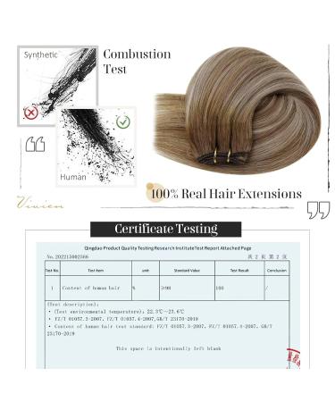 Vivien Real Hair Extensions | Medium Brown Balayage | 100g 45cm #6/60/6 | International Shipping - Buy Online on GoSupps.com
