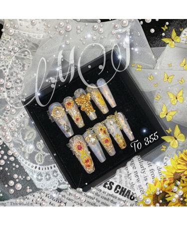 Back Glue Nail Decorations DIY Salon Nail Supplies Nails Sticker for Summer Nail Art Decorations Flowers Nail Sticker Nail Art Sticker - Buy Online on GoSupps.com