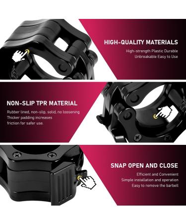 Buy Taeku Dumbbell Closures - Professional 2-Piece Barbell Clips & Quick Lock Clamps for Stronglift Training (30mm) - International Shipping Available - Buy Online on GoSupps.com