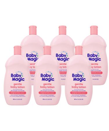 Baby Magic Gentle Baby Lotion | 16.5 oz (Pack of 6) | Vitamins & Aloe, Pink (705544), Original Baby Scent 16.5 Fl Oz (Pack of 6) - Buy Online on GoSupps.com