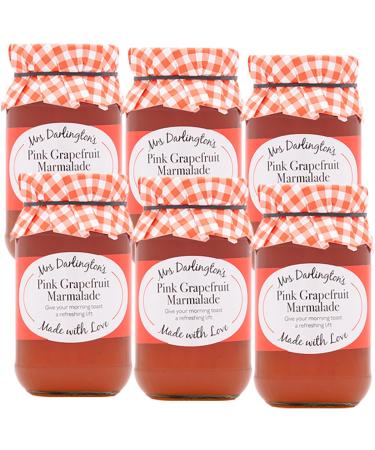 Mrs Darlington's Medium Cut Pink Grapefruit Marmalade - 340g - Pack of 6