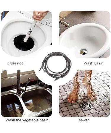 Qiong Store Spring Pipe Pipe Dredging Tools Drain Cleaner Sewer Sinks Basin Pipeline Clogged Remover Bathroom Kitchen Toilet Cleaning Tools (Size : 4 Meters) - Buy Online on GoSupps.com