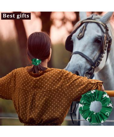 12-Piece Horse Silk Satin Scrunchies Ponytail Holders for Girls, Equestrian Party Favors - Buy Online on GoSupps.com