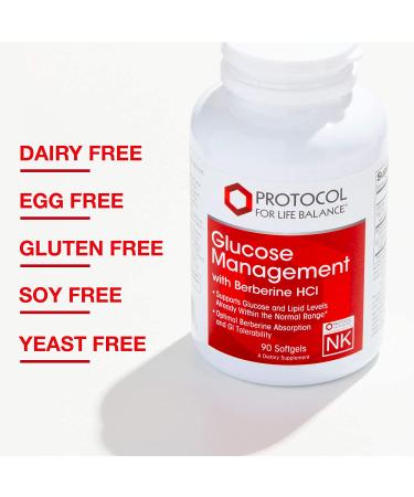 Protocol for Life Balance Glucose Management with Berberine HCL - 90 Softgels - Buy Online on GoSupps.com