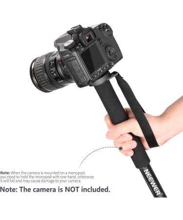 Neewer Carbon Fiber Monopod 5 Sections 19-64 inches Adjustable Stand for DSLR Cameras - Black + Blue - Buy Online on GoSupps.com
