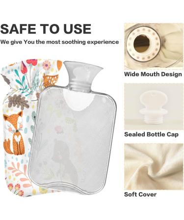 Buy BAP-free Hot Water Bottle with Cover 1L - Small Pain Relief for Kids Men & Women - Buy Online on GoSupps.com