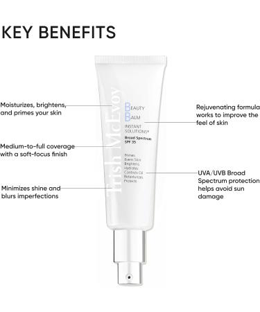 Trish McEvoy Beauty Balm Instant Solutions SPF 35 55 ml / 1.8 fl oz Shade .5 - For fair skin with pink undertones - Buy Online on GoSupps.com