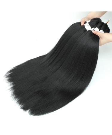 Buy Xusuperb Lang Anti-Stretchy Braid - 30 Pre-Stretched Black Kanekalon Hair Extensions (3 Pack) - Soft Knotless Yaki-Texture Braids - Perfect for Easy Braiding (Color 1B) - Buy Online on GoSupps.com