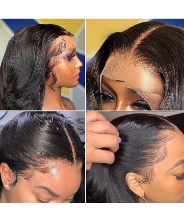 28 Inch Brazilian Body Wave Lace Front Wig - Pre Plucked 13x6x1 Frontal - 180% Density Human Hair - Natural Black - Women's Lace Front Wig - Buy Online on GoSupps.com