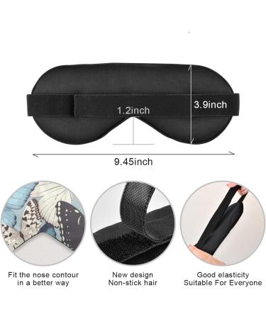 Unisex Haskirky Light Blocking Eye Mask for Travel, Yoga, Meditation - Retro Blue - Buy Online on GoSupps.com