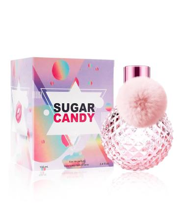 Women's Perfume Sweet and Irresistible Sugar Candy Eau de Parfum for Ladies Long Lasting 3.4 Fl Oz Fragrance for Daily Elegance Sugar Candy. 3.4 Fl Oz (Pack of 2)
