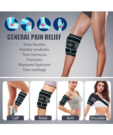 Maginno Knee Ice Packs Wrap - Cold/Heat Gel Pack for Pain Relief & Injury Recovery - Buy Online on GoSupps.com