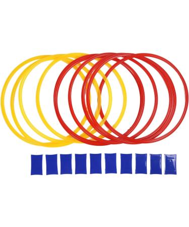 Sensory Training Hoops Hand Foot Coordination Balance Exercise Free Combination 10pcs Eco Friendly Hopscotch Hoop for Jumping Activities Dia 47cm / 18.5in - Buy Online on GoSupps.com