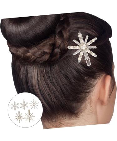 FRCOLOR Accessories hairpin toddler hair clips girls hair accessories hair barrettes snowflake hair clips toddler snowflake bobby Rhinestone Pearl Hair Clips pearl hair decorations Hair - Buy Online on GoSupps.com