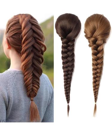 Ponytail Extensions 16 Inch Fishbone Braid Ponytail Synthetic Fishtail Braid Drawstring Ponytail Hairpieces Clip in Braid Ponytail Extensions for Women Easy to Wear for Women(Color:5412-2405) 16inches 5412-2405 - Buy Online on GoSupps.com