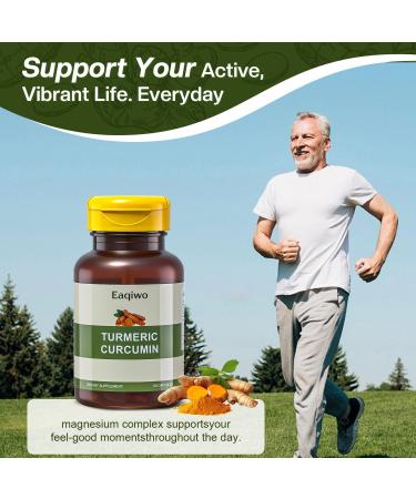 Turmeric Curcumin Supplement 500 mg Curcumin Supplement for Antioxidant Support Daily Joint and Immune Health Support - Vegan Non-GMO (60 Capsules) 60 Count (Pack of 1) - Buy Online on GoSupps.com