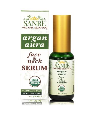 Argan Aura - 100% USDA Organic Clearing and Anti-Aging Serum For Aging to Problem Skin