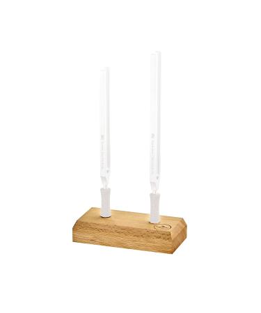 Sonic Energy tuning fork wood Stands-holder for two Sonic Energy Therapy tuning forks-for the presentation and storage (TTF-Holder-2) 2 Forks
