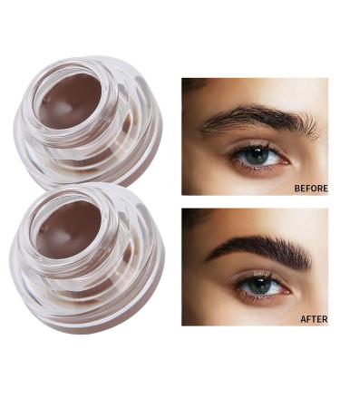 2pcs Waterproof Eyebrow Eyeliner Cream - Long-Lasting Anti-Smudge Tint Gel & Highlight Color Paste - Buy Online on GoSupps.com