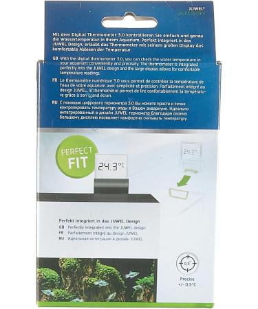Juwel Aquarium Digital Thermometer 3.0 - Black & Transparent | Accurate Temperature Monitoring for Aquariums - Buy Online on GoSupps.com