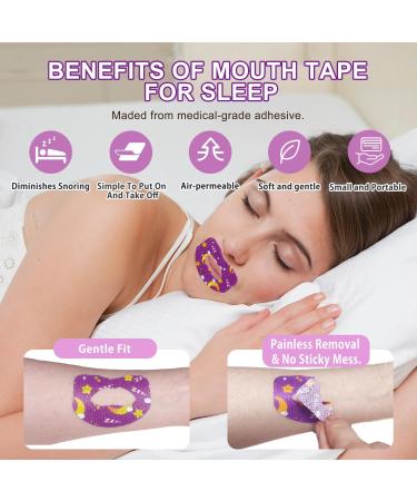 Mouth Tape for Sleeping - Promote Nasal Breathing with Breathable Mouth Strips | Non-Woven Fabric Sleep Aids (Purple for Oily Skin - Buy Online on GoSupps.com