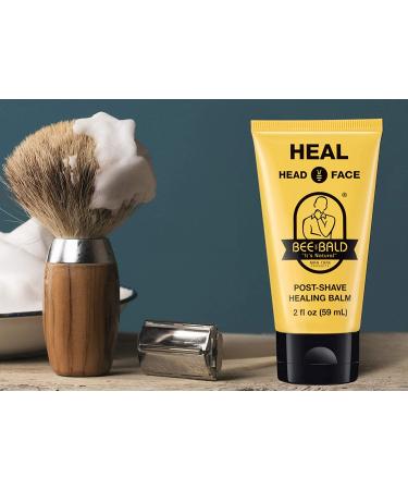 Bee Bald HEAL Post-Shave Healing Balm - Calms & Soothes Damaged Skin, Treats Bumps, Redness & Razor Burn - Buy Online on GoSupps.com