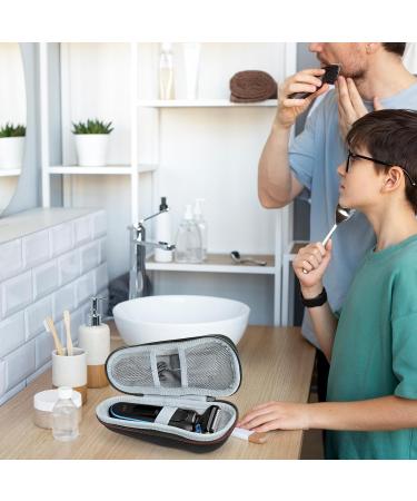 Fyy Pocket for Razor Men | Electric Shaver Organizer Bag & Case for Braun Series 3/5/7/9 | Travel Protective Cover & Carrier Bag (B-Black) - Buy Online on GoSupps.com