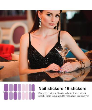 UV Nails Gel Nail Stickers 16 Long-Lasting Nail Wraps for UV Light UV Nails Gel Nail Stickers Salon-Quality Nails with Brighter and Semi-Cured Gel Stickers UV Nails Gel Gift for Your Girlfriend - Buy Online on GoSupps.com