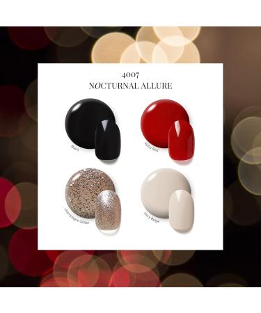 NAILOG Gel Nail Polish Set - 4 Colors Top Coat Color Gel Base 3-In-1 Soak Off UV Gel Polish Kit for Home DIY & Birthday Gifts for Women Nocturnal Allure - Buy Online on GoSupps.com