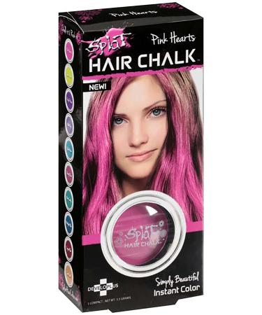 Splat Hair Chalk | Pink Hearts | Temporary Hair Color