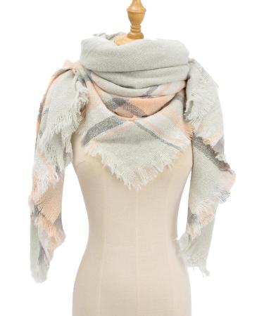 Buy HANXIULIN Women's Cotton Cashmere Triangular Scarf Multi-Purpose Gray Scarf for All Seasons Stylish & Versatile Women's Accessories - Buy Online on GoSupps.com
