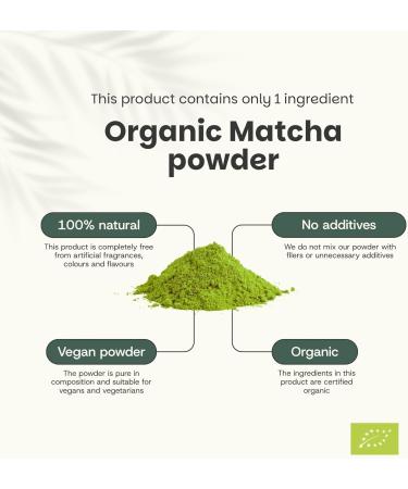Matcha 90 Grammes - Organic - Without Bamboo Whisk & Whisk - Culunary Tea Powder - Starter set - Latte - Broom - Japan - Powder - Tea - Th vert japonais - Naturel - Biologique - Buy Online on GoSupps.com