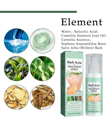 Acne Treatment Spray Lighten Acne Marks Skin Care Spray Herbaluxy Back Acne Treatment Body Moisturiser For Dry Skin Repair Back Shoulder Acne & Body Acne & Chest Acne & Butt Acne Gentle - Buy Online on GoSupps.com