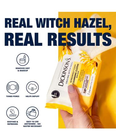 Dickinsons Original Witch Hazel 25 ct (2 pack) - Natural Astringent for Face and Body - Buy Online on GoSupps.com