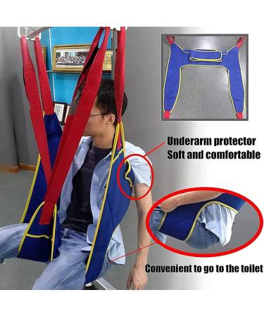 Transfer Nursing Sling Lift Toileting Sling Heavy Duty Lift Sling Aid Full Body Mesh Lift Sling for Seniors Bedridden Disabled Obesity Large - Buy Online on GoSupps.com
