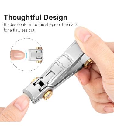 WILLKOMMEN Nail Clippers Set with Catcher for Men Car Shape Anti-Splash Toe Nail Clippers Ultra Sharp Sturdy Fingernail and Toenail Clipper Cutters(Silver) Car Shape-Silver - Buy Online on GoSupps.com