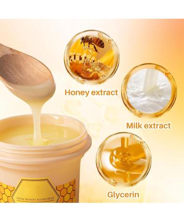 Honey and Milk Wax Hand Mask Exfoliating Hand Mask for Moisturizing Hands Honey and Milk Hand Mask Honey Hand Mask - Buy Online on GoSupps.com